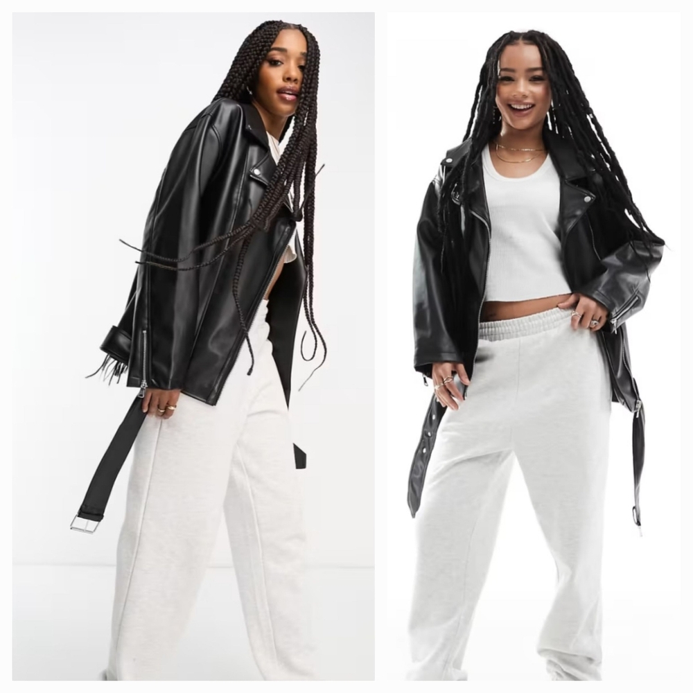 ASOS Oversized Moto Jacket - Picture 7 of 15